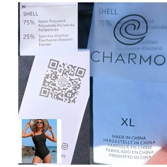 NWT XL Swimsuit Bundle | Whimsigoth Lace & Coquette Scalloped 1-PieceCoquetten - Picture 8 of 9